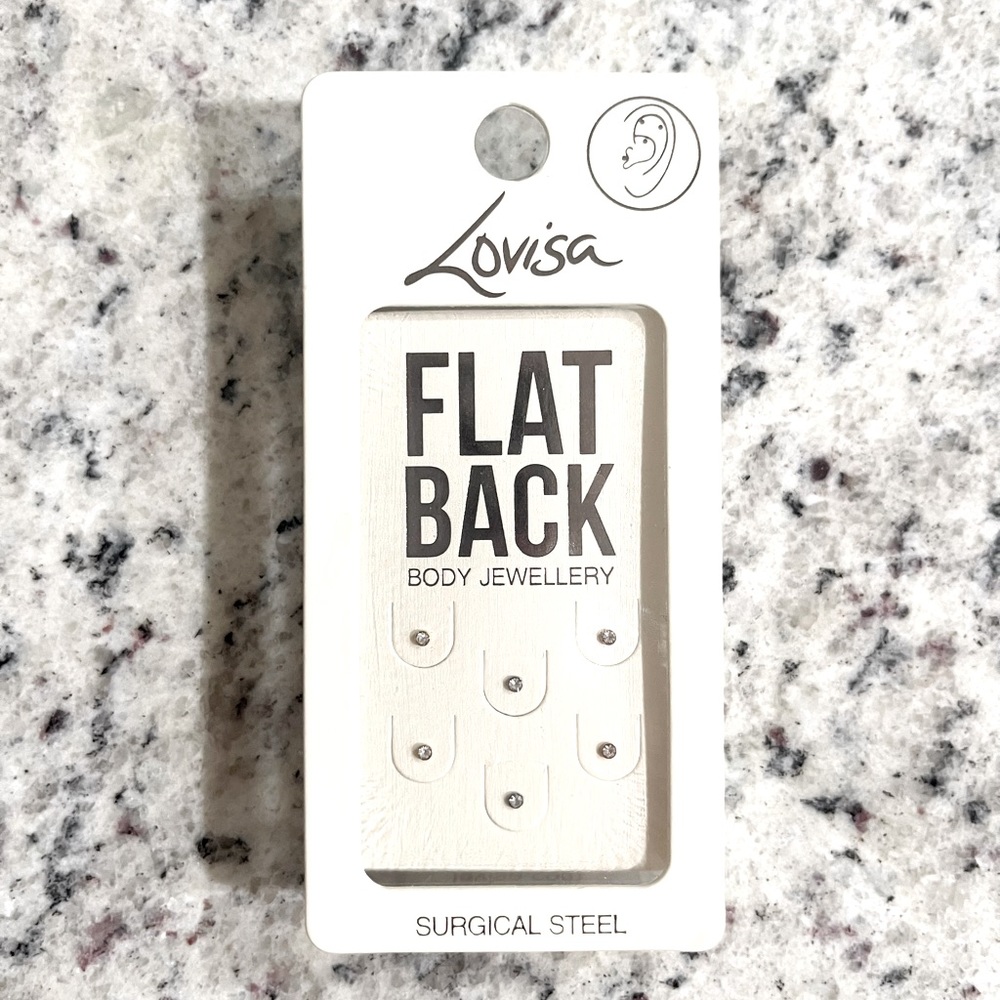 Lovisa Flat Back Stud Earrings (3 pairs)